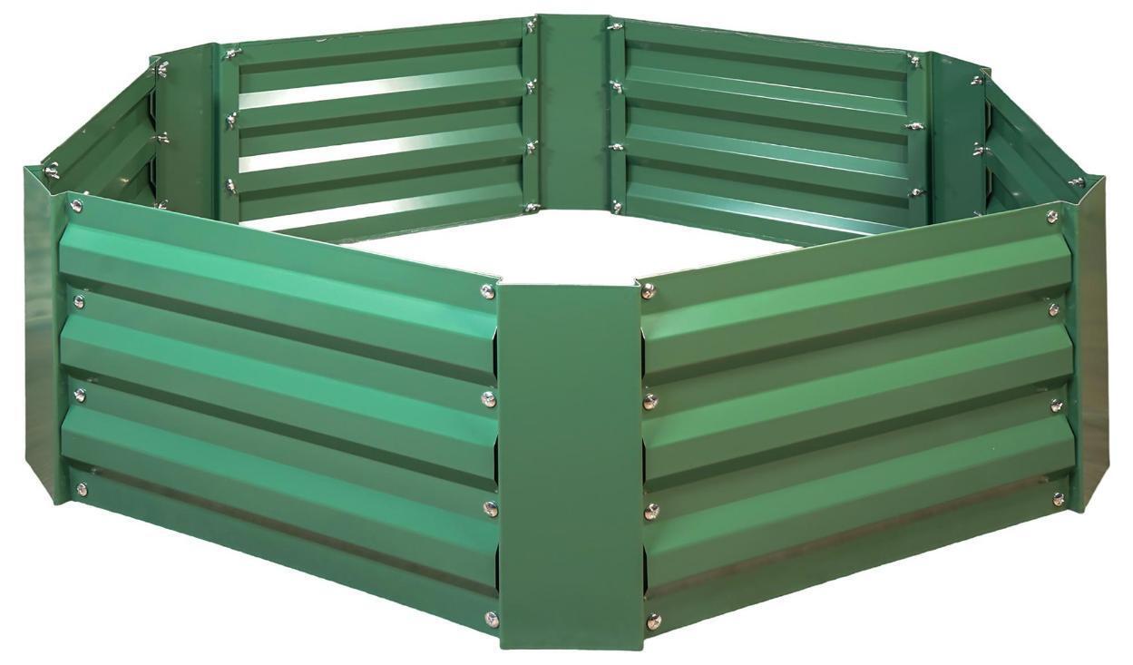 Garden Metal Hexagon Raised Flower Bed Kit - GH532
