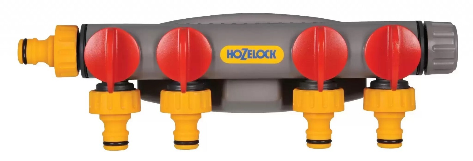 Hozelock 4 Way Tap Connector Garden Water Hose Pipe Watering Timer