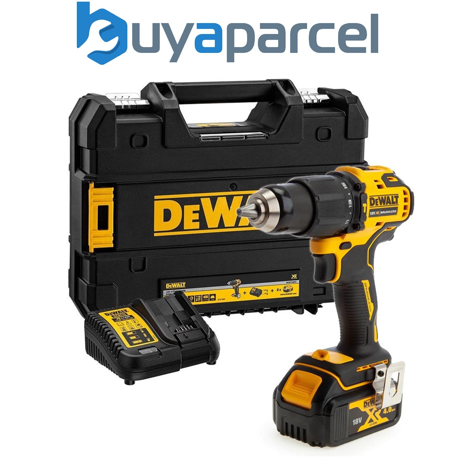 Dewalt DCD709M1T 18v XR Brushless Compact Combi Hammer Drill Tstak - 1 x 4.0ah