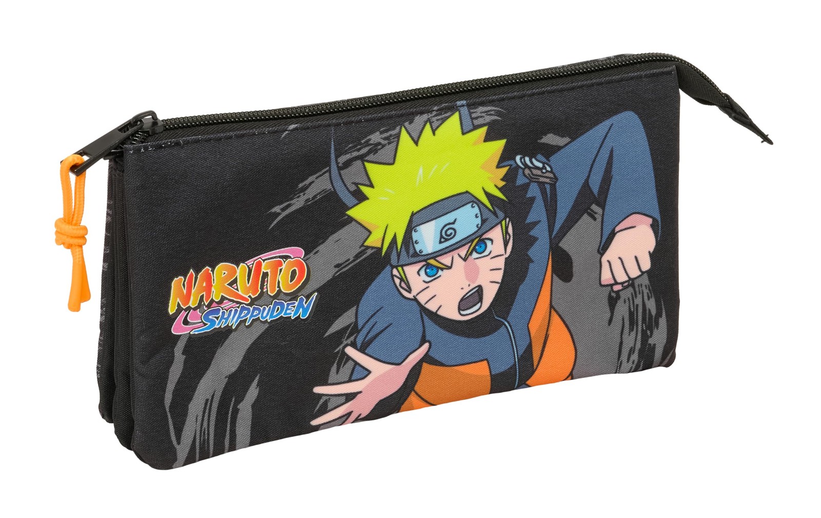 NARUTO – Triple Pencil Case, Children's Pencil Case, Ideal for School Children,