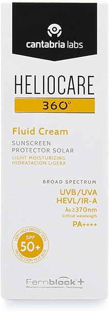 360 Fluid Cream SPF50 50ml Sun Cream For Face Daily UVA UVB Visible Light And I
