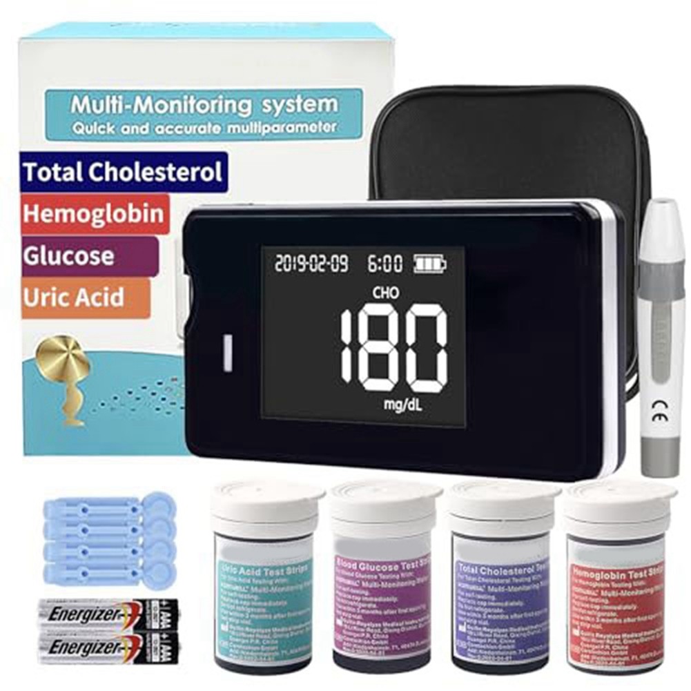 3X(Hemoglobin Tester Kit, Hemoglobin Tester, Cholesterol Test Kit, Uric4295