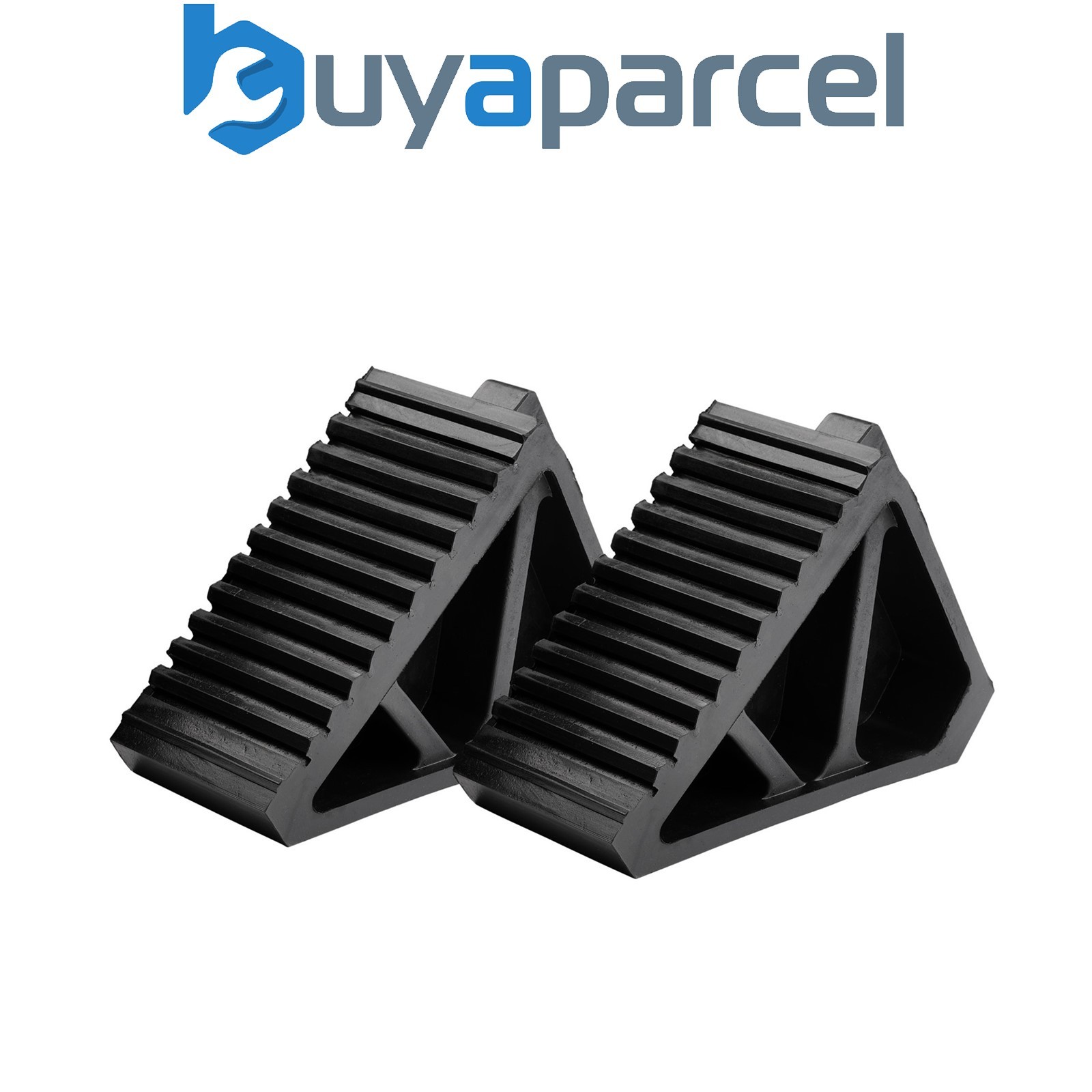 Draper 21132 Rubber Wheel Chocks, 6 Tonne (Pair)