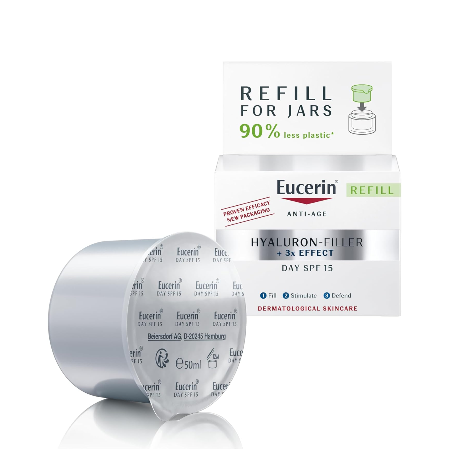 Eucerin Hyaluron-Filler Anti-Wrinkle Day Cream for Refined Skin SPF 15 - 50ml