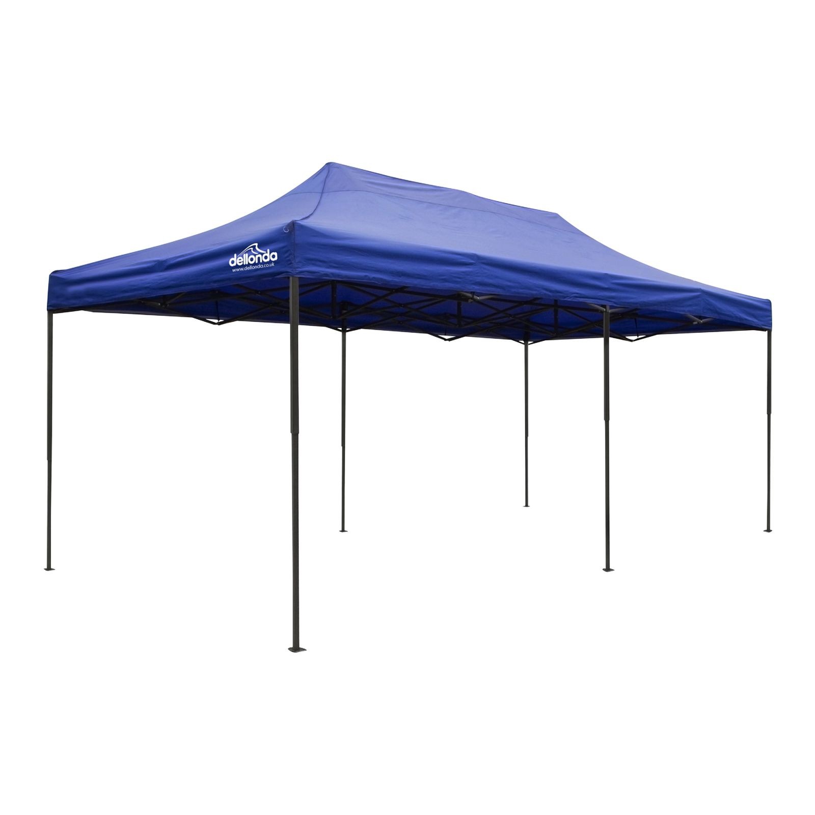 Dellonda Premium 3x6m Pop-Up Gazebo Water Resistant Fabric Blue Canopy - DG139