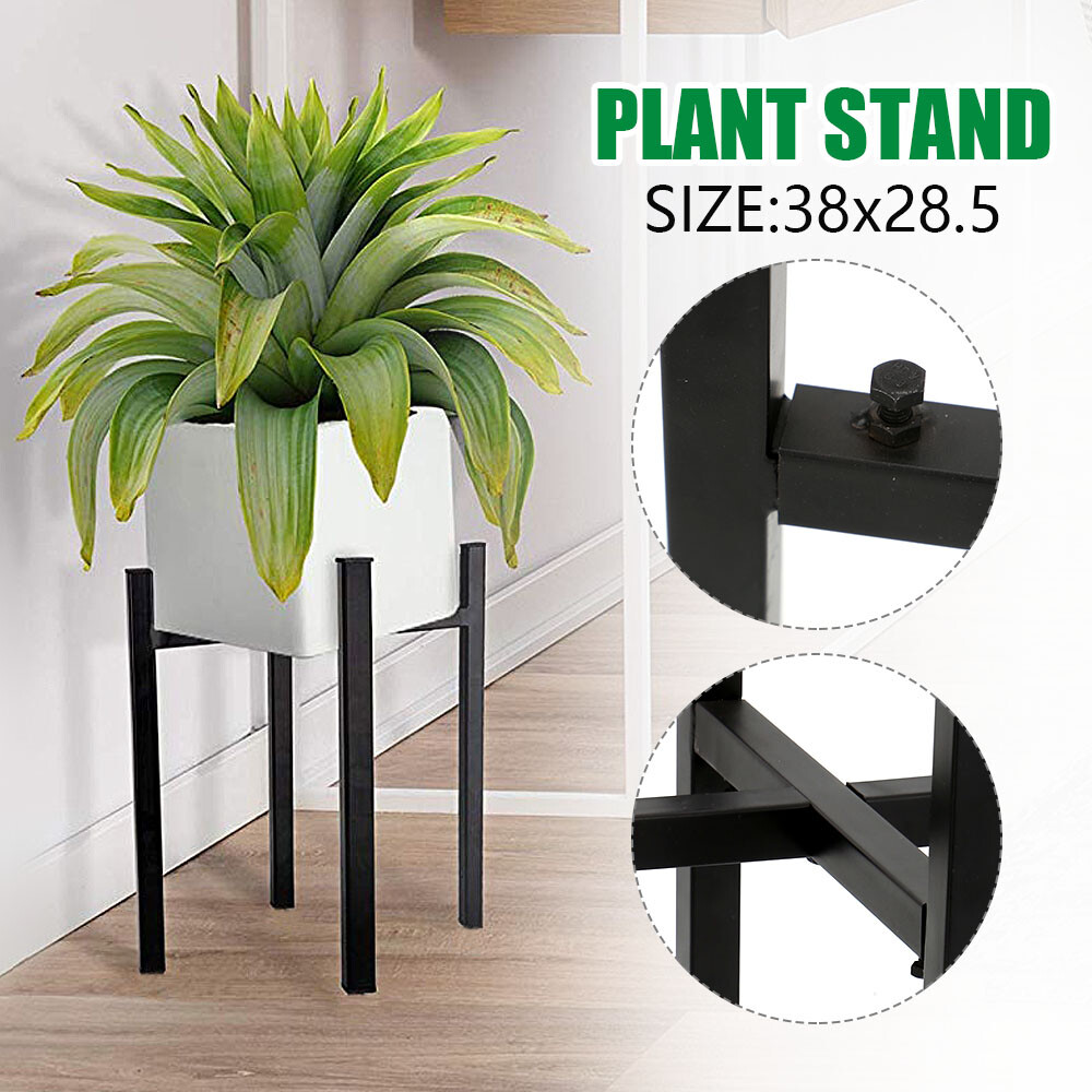 2pcs Extendable Metal Plant Pot Stand Flower Display Shelf Indoor Outdoor Garden