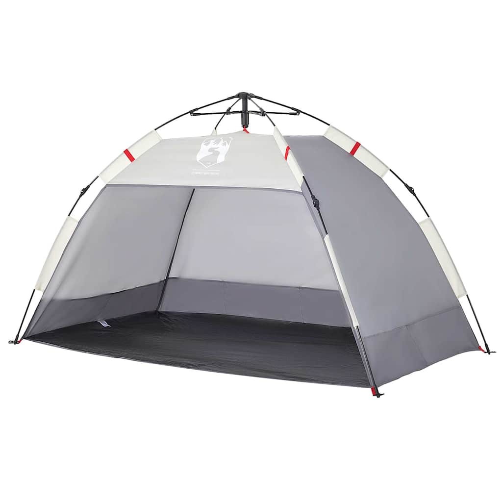 Beach Tent 2-Person Lightweight Grey Quick Release Waterproof vidaXL