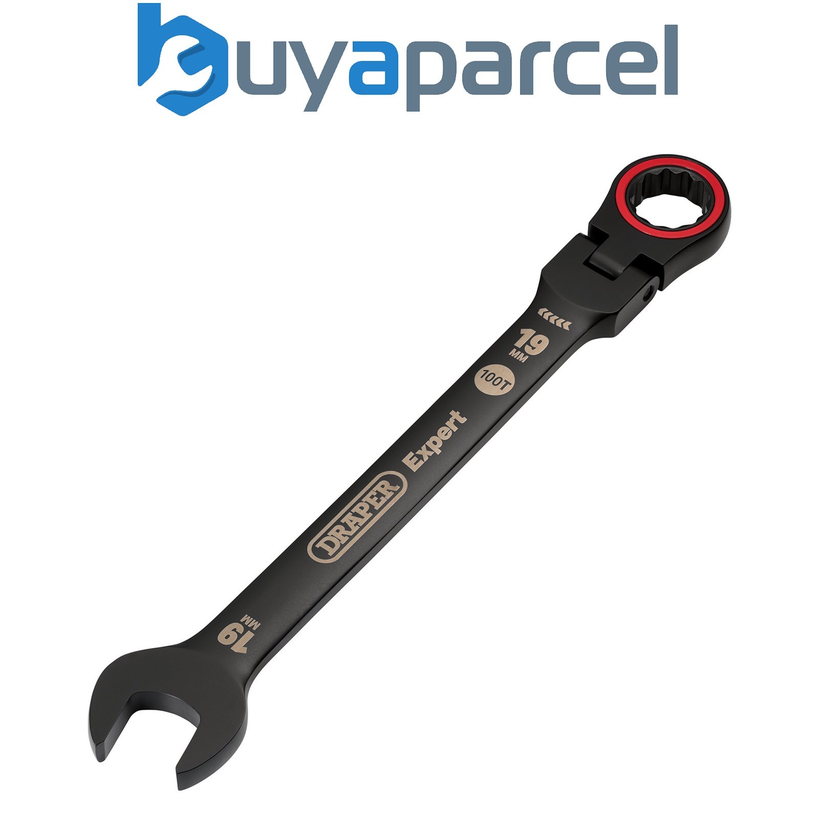 Draper 03926 Draper Expert HI-TORQ Metric Flexible Head Ratchet Combination Span