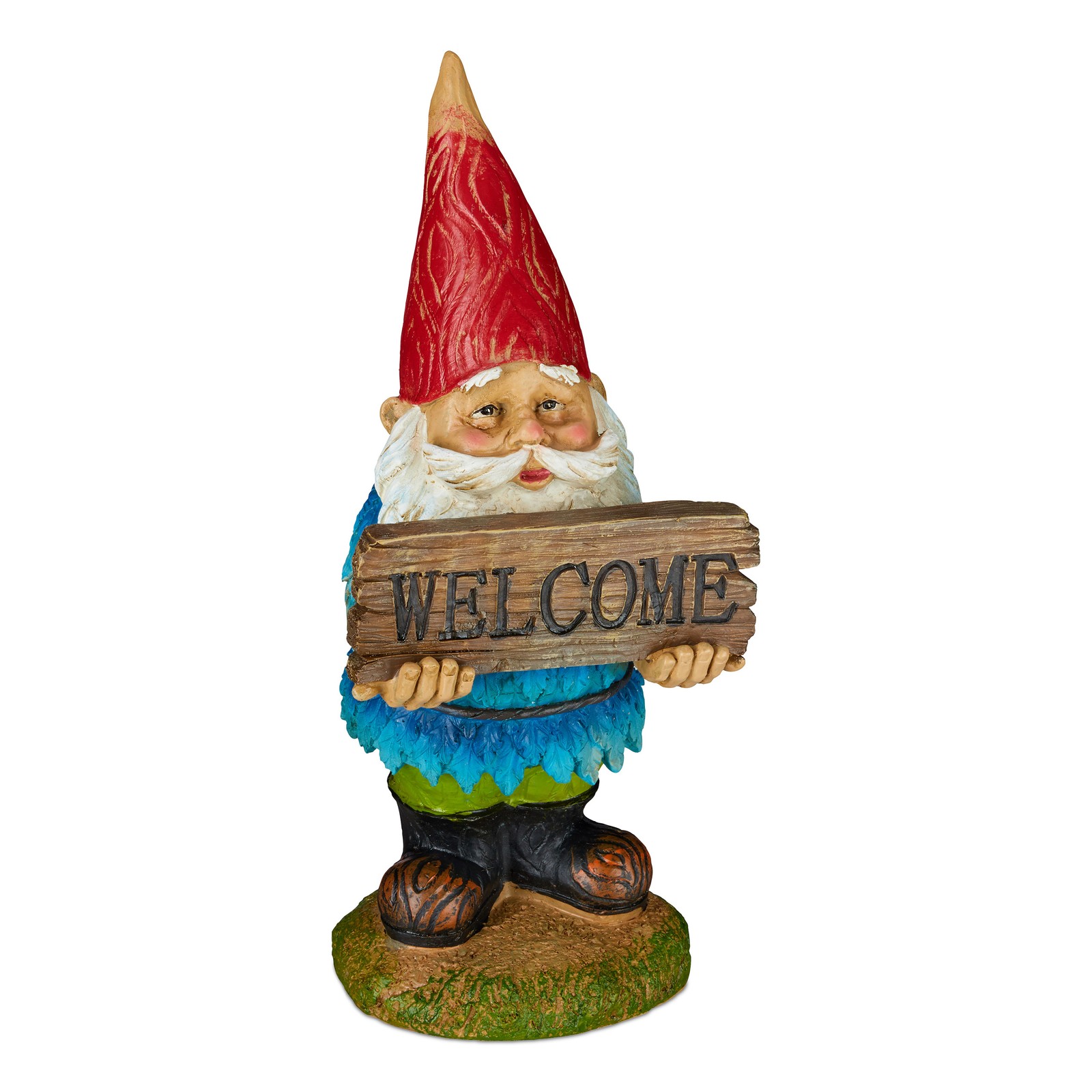 Garden gnome Welcome Figurine Multicolour Decorative Gnome Cute Garden Figurine