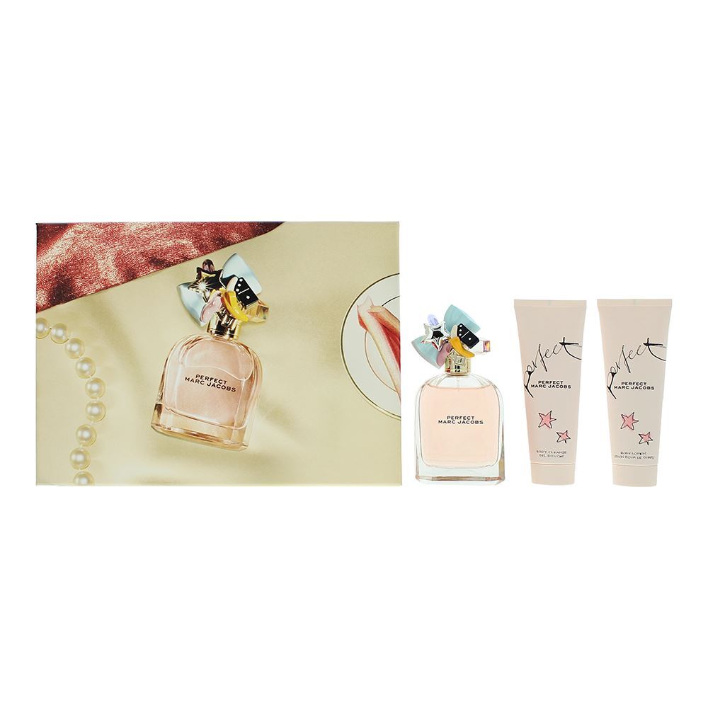 Marc Jacobs Perfect Eau De Parfum 100ml, Body Lotion 75ml + Shower Gel 75ml