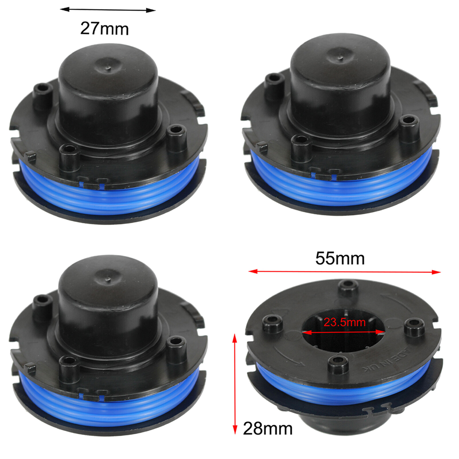 Strimmer Line Spool for Qualcast Challenge McGregor Sovereign GT2317 Trimmer x 4