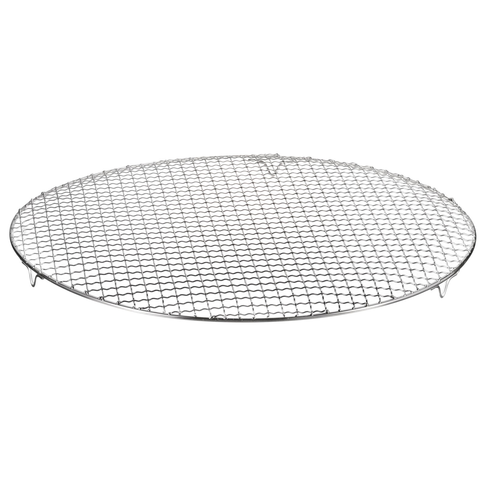 Round Cooking Rack 16.7" 201 Stainless Steel Barbecue Grill with 20mm Legs