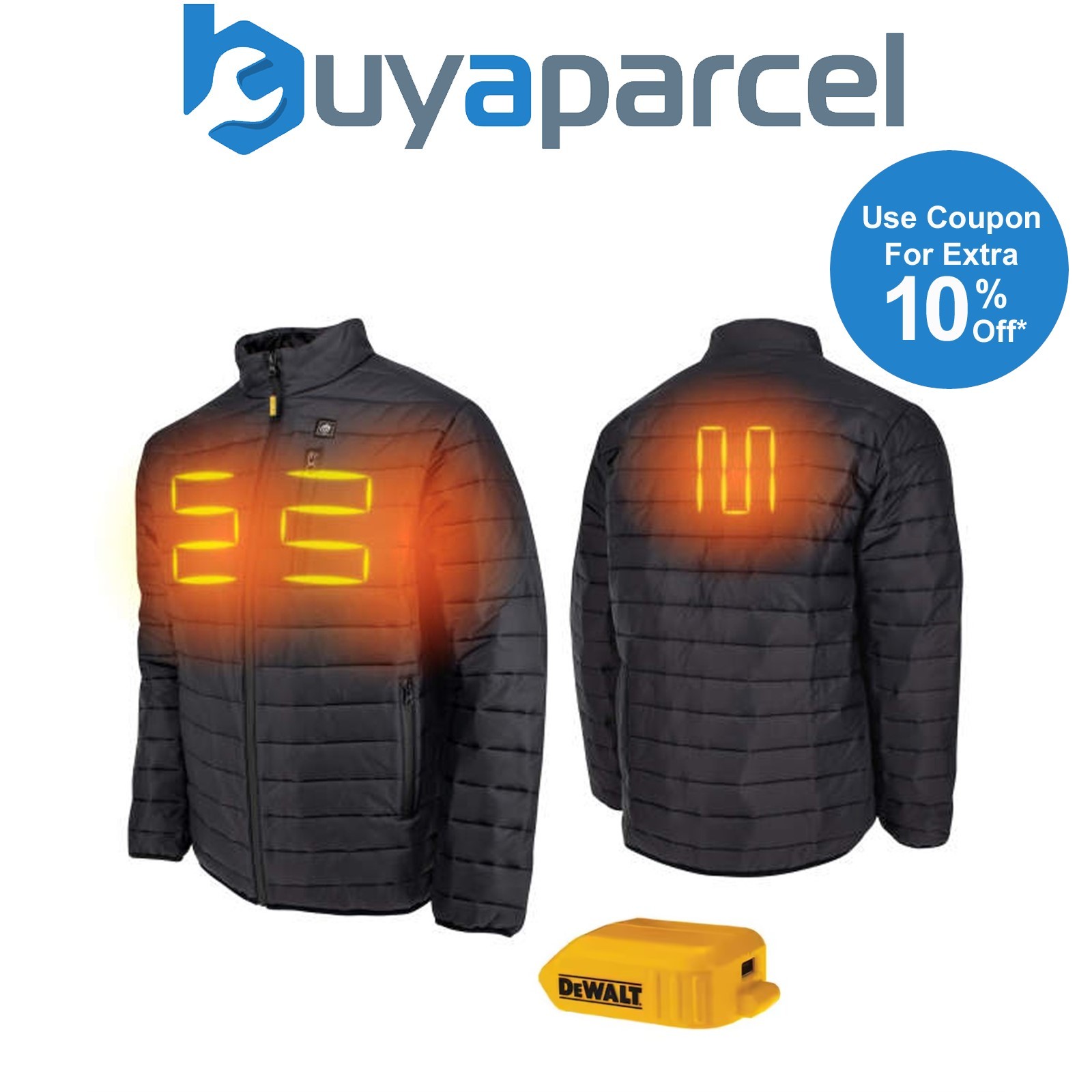 DeWalt DCHJ093 Heated Lightweight Puffer Jacket Coat 18v XR XL BARE UNIT