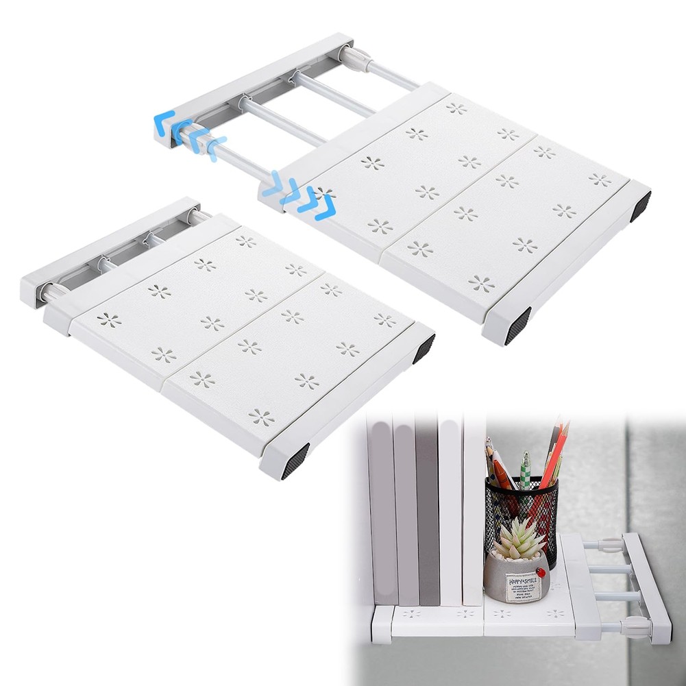 2 Pcs School Locker Shelf Organizer - Adjustable Locker Divider Mate Easy7620