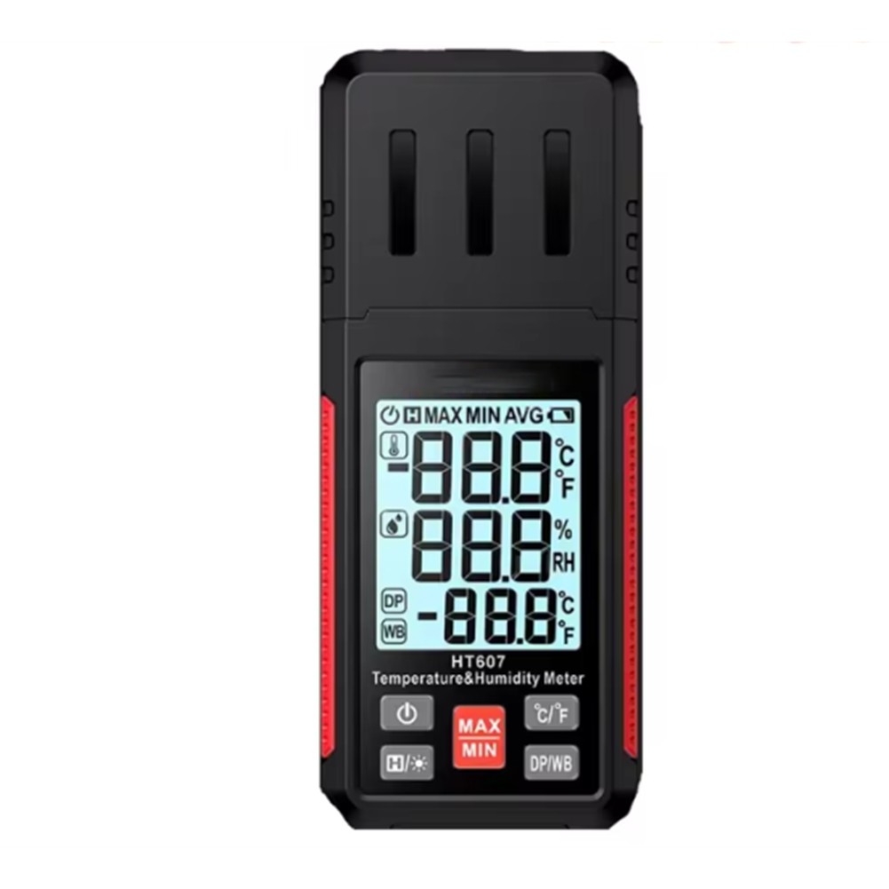 HT607 Digital Temperature Humidity Meter High Digital Hygrometer with2018