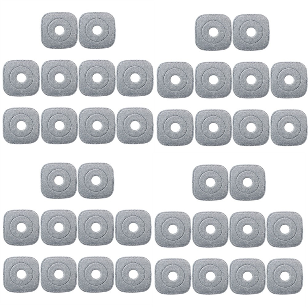 40Pcs Floors Mop Cloth Pads for Mop Squeeze Mop Automatic Separation2284