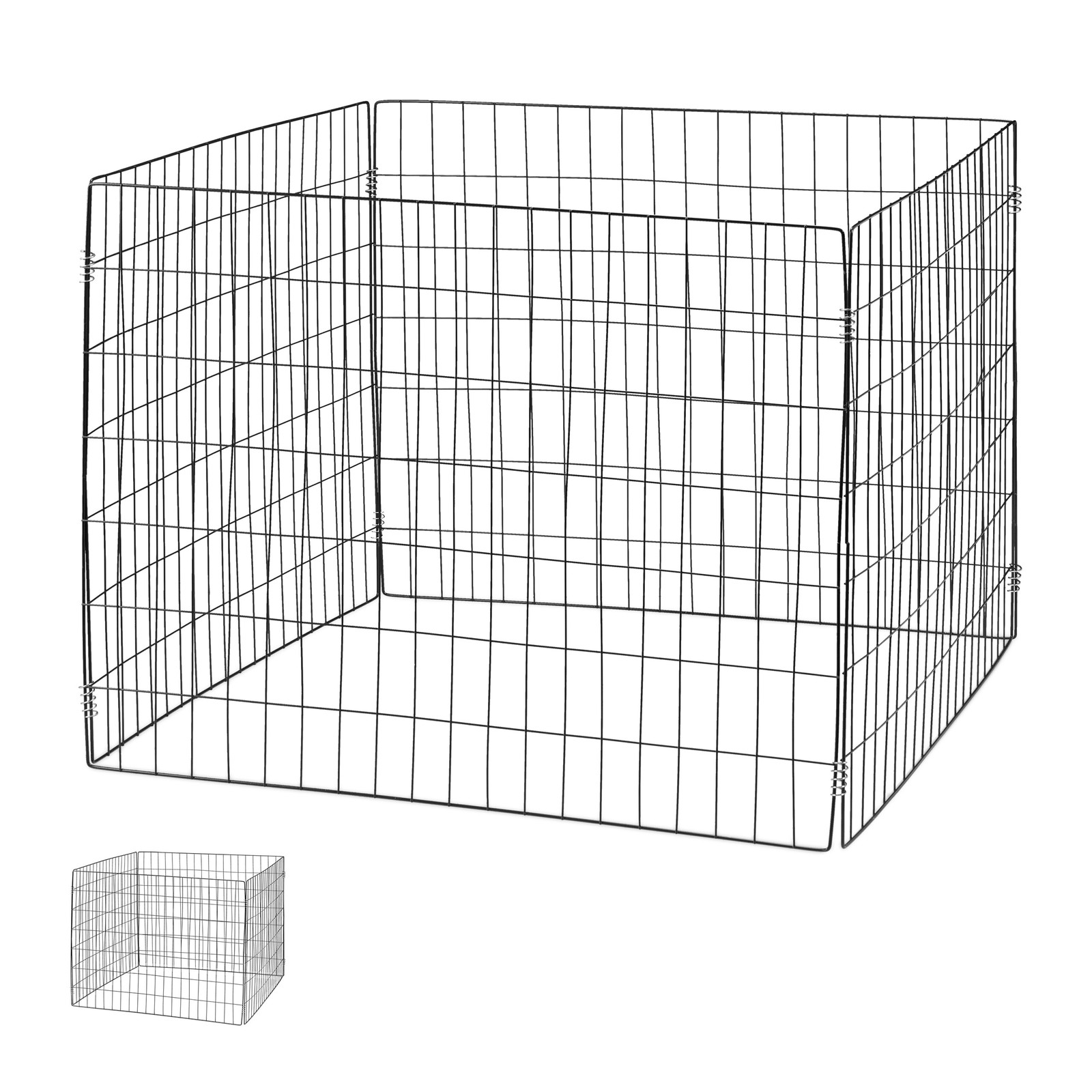 Wire Compost Bin Set of 2 Composter Leaves Garden Waste Metal 560L 70x90x90cm