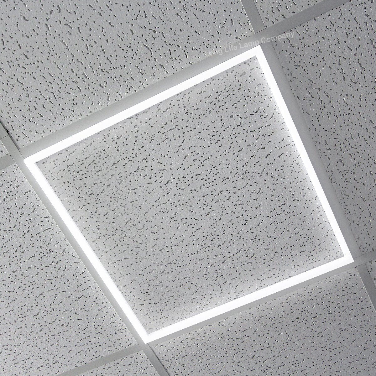 2 x 40W Ceiling Suspended Recessed EDGE FRAME LED Panel White Light 600 x 600