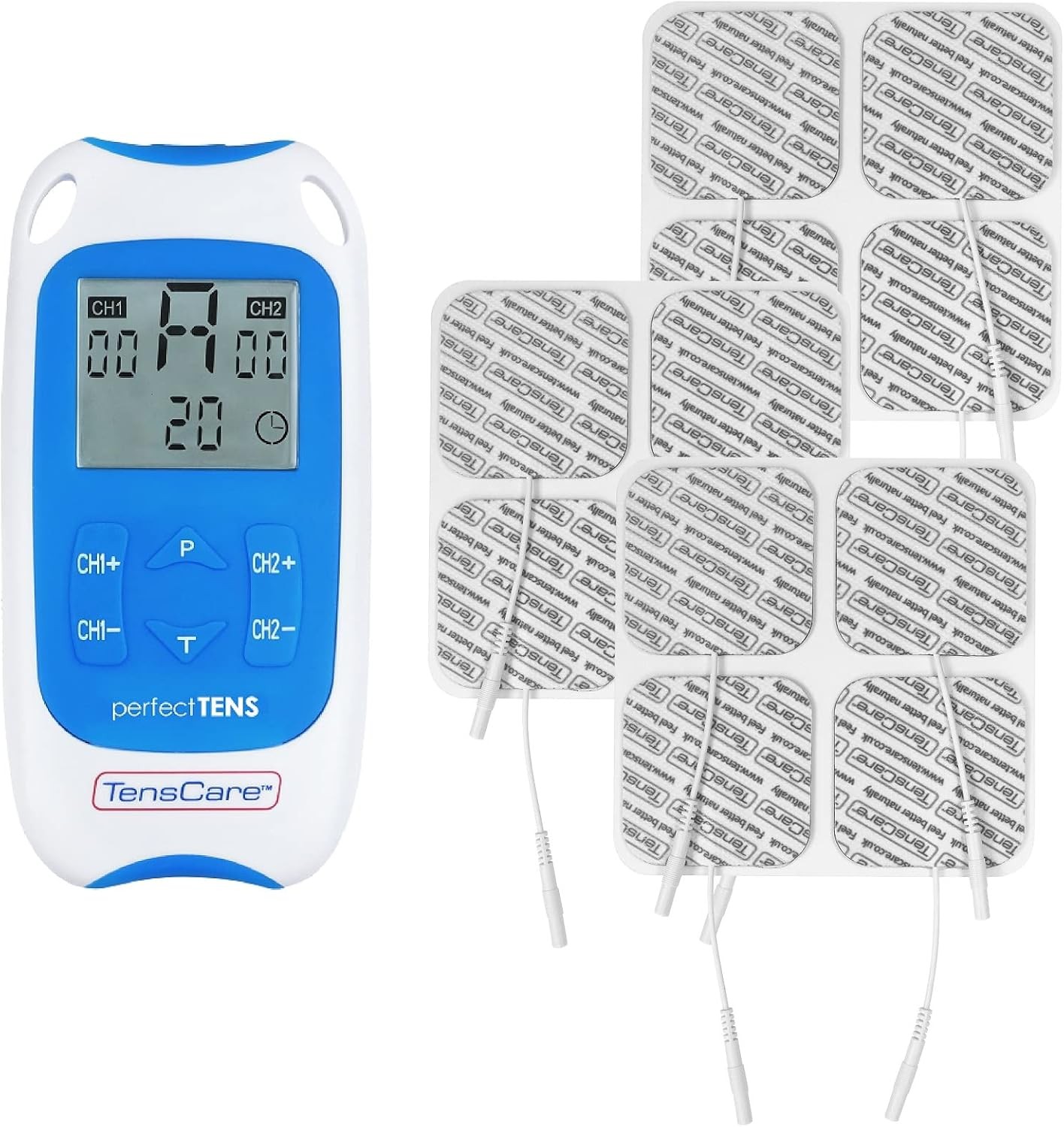 TensCare Perfect TENS + 12 E-CM5050V - Clinically Proven TENS device. Perfect f