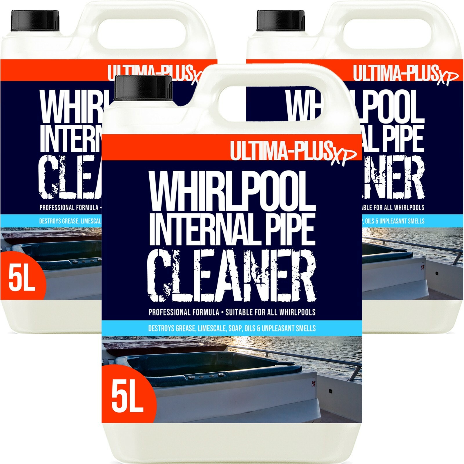Ultima Plus Hygienic Whirlpool and Hot Tub Spa Bath Internal Pipe Cleaner 15L