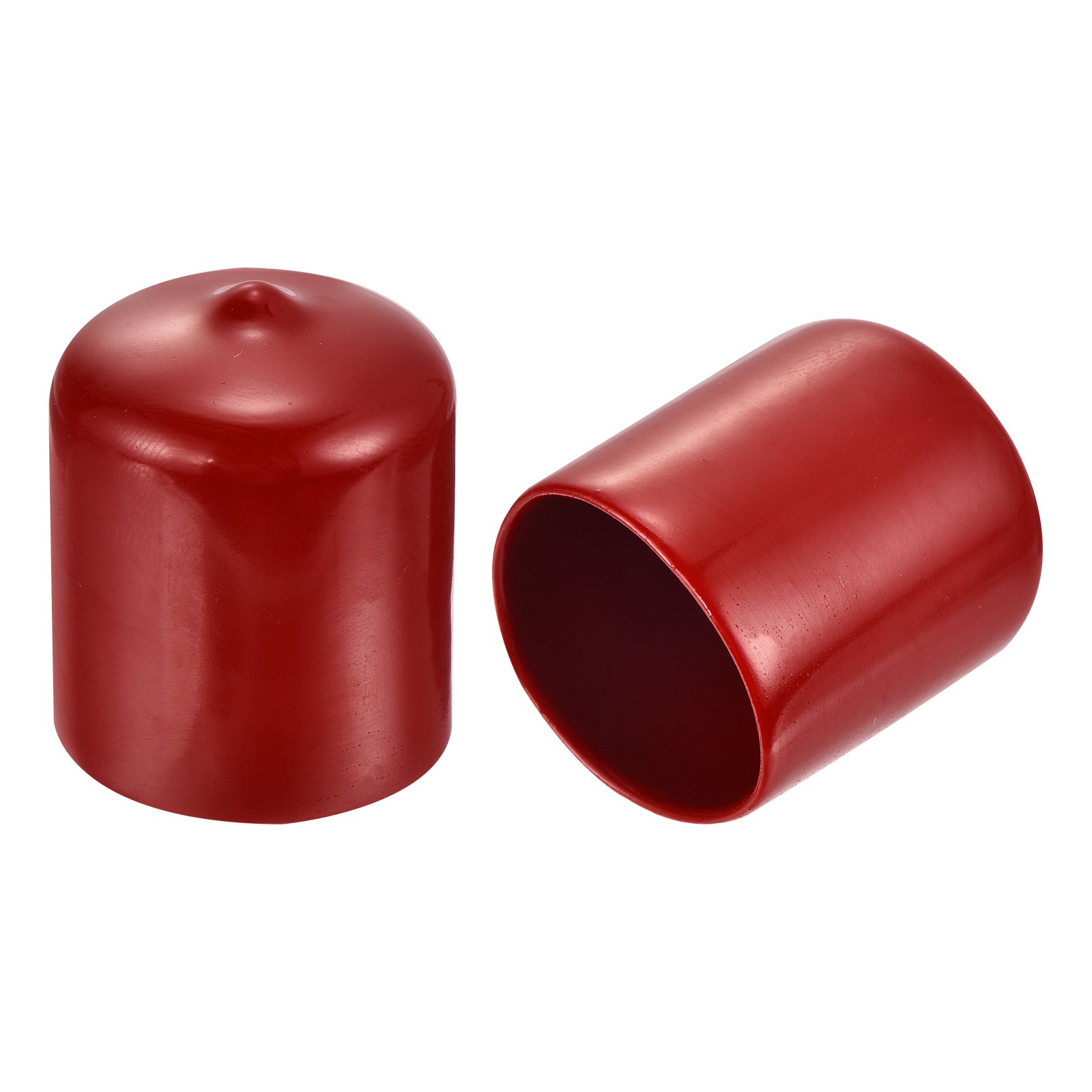 50pcs Round Rubber End Cap 1 1/8"(28mm) Burgundy Red Vinyl Cover Screw Protector