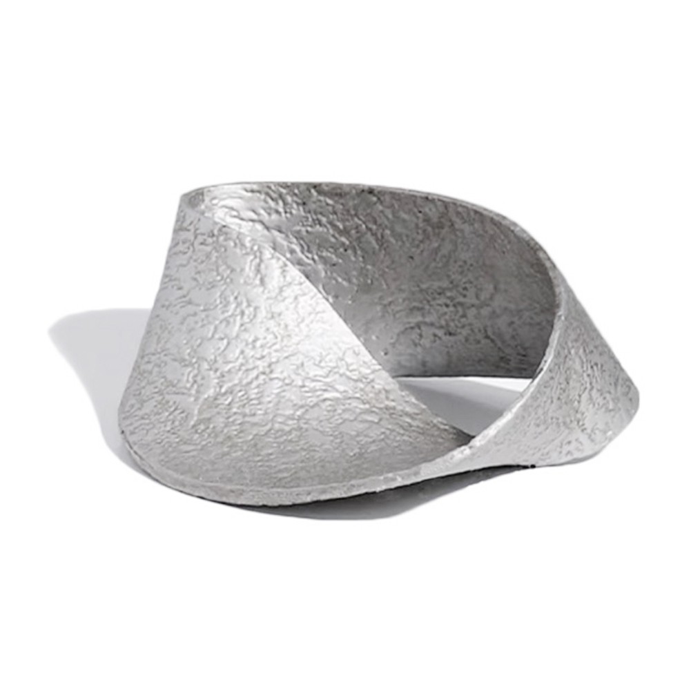 Silver Sculpture Statue Geometric Metal Ornament Home Decoration8389