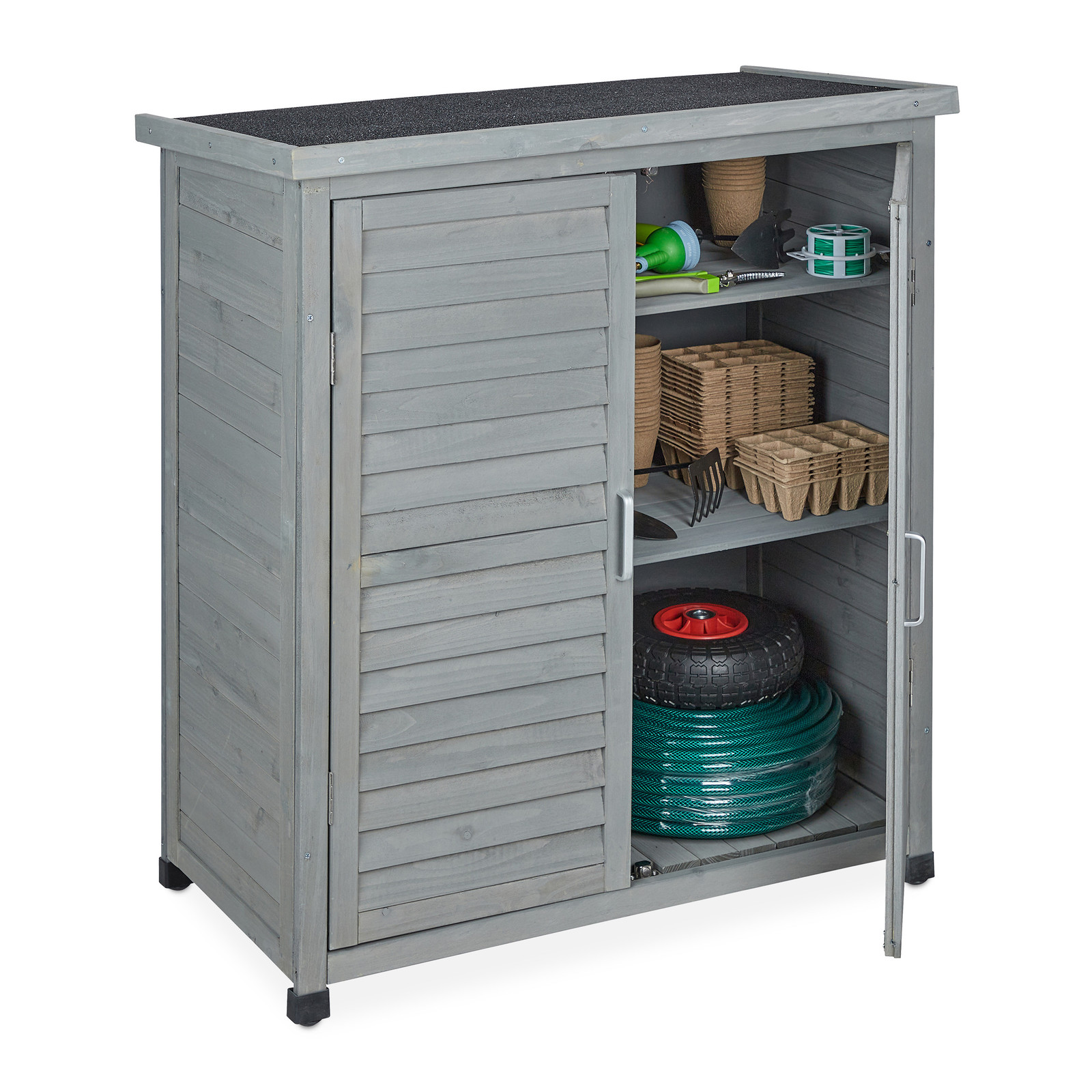 Garden cabinet Outdoor Tool Shed Patio Storage Unit Compact Durable Weatherproof