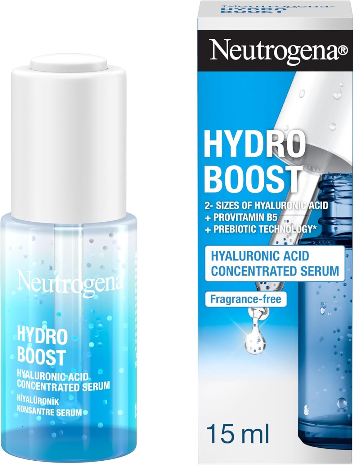 Neutrogena Hydro Boost Hyaluronic Acid Concentrated Serum, 15 ml (Pack of 1)