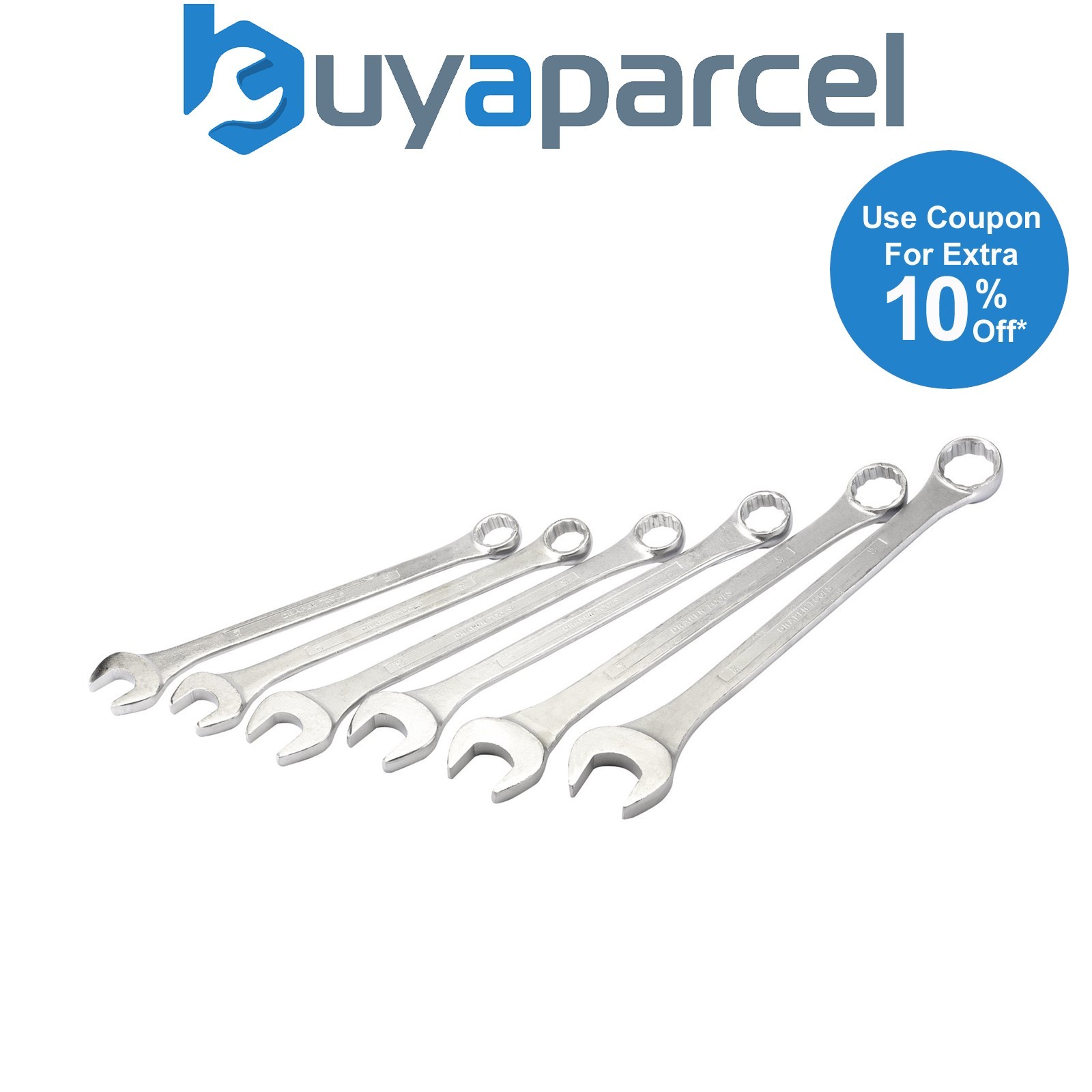 Draper 31167 Heavy Duty Long Pattern Metric Combination Spanner Set (6 Piece)