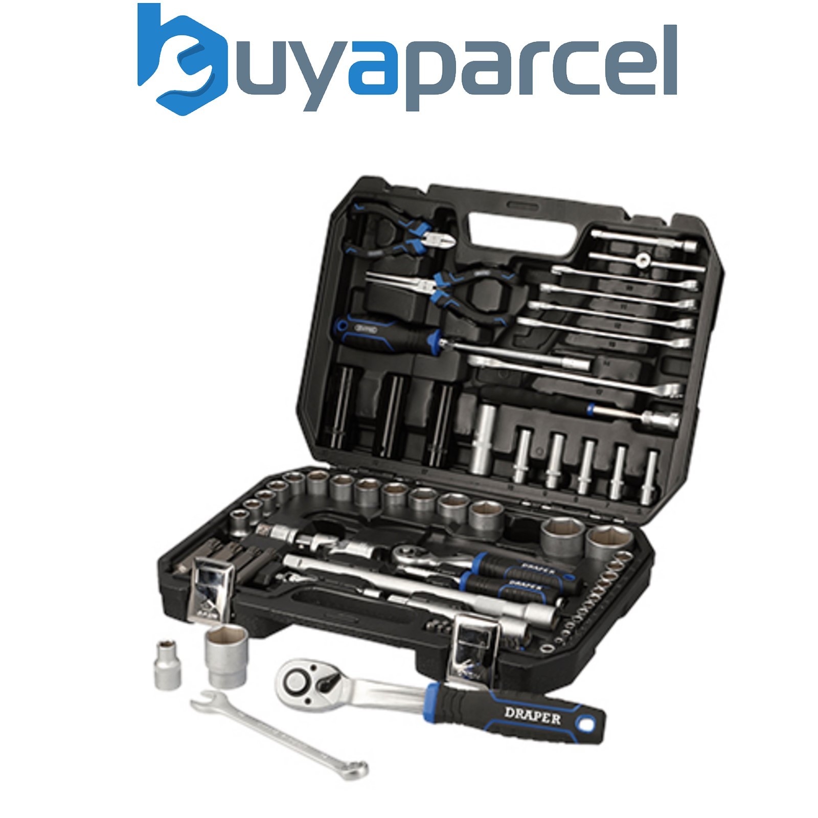 Draper 21444 Draper HI-TORQ Metric Socket Set, 1/4" & 1/2" Sq. Dr. (83 Piece)