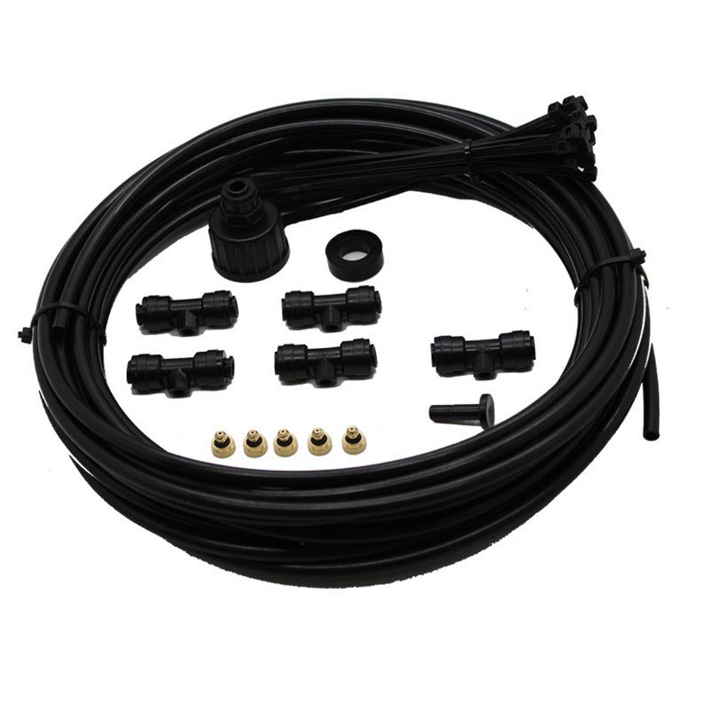 12M Tap Water Garden Set Low Pressure Mist System Villa Courtyard Cooling Z2Q8