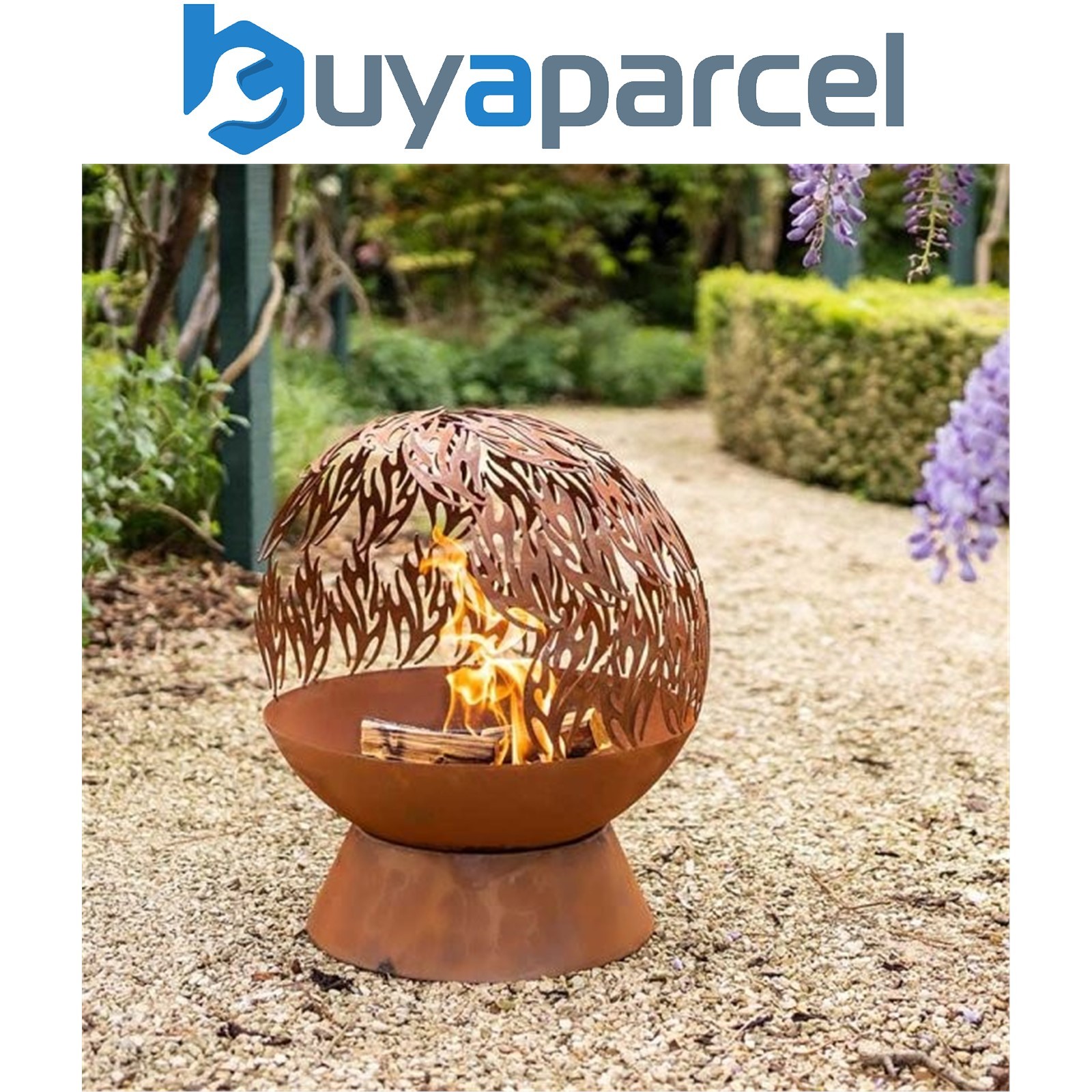 Smart Garden Havana Fuego Fire Globe Sphere Fire Pit Basket Bowl Heater