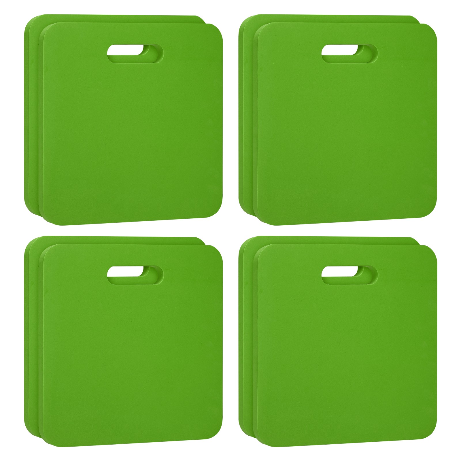 8pcs Portable Stadium Bleacher Seat Pad EVA Foam Cushion Kneeling Mat Green