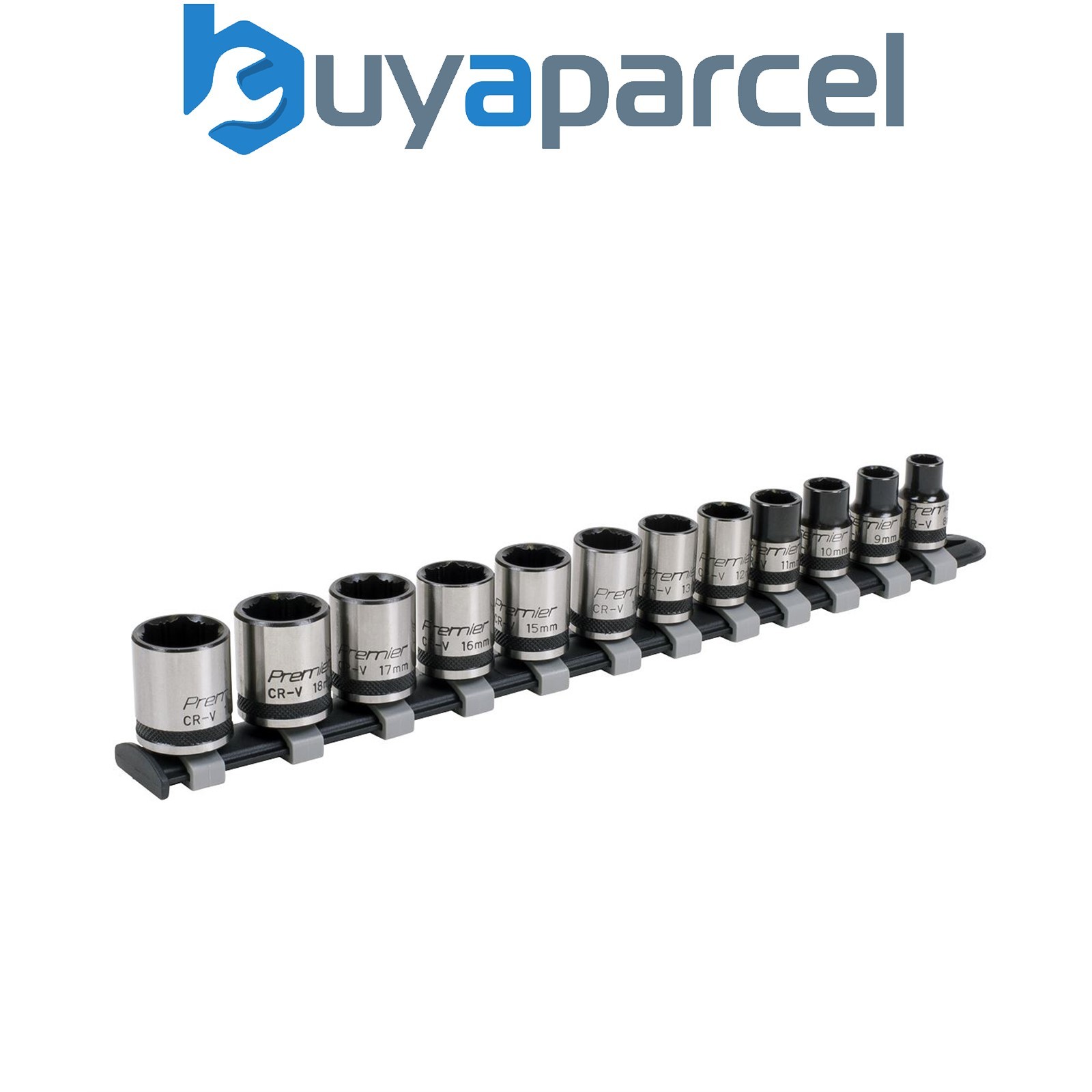 Sealey AK2741B Premier Black Lock-On&trade; Socket Set 3/8"Sq Drive 12pc