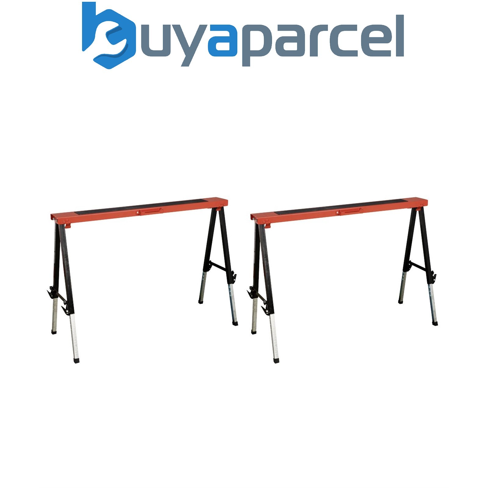 Sealey FTAL12 Fold Down Trestle with Adjustable Legs - Pair