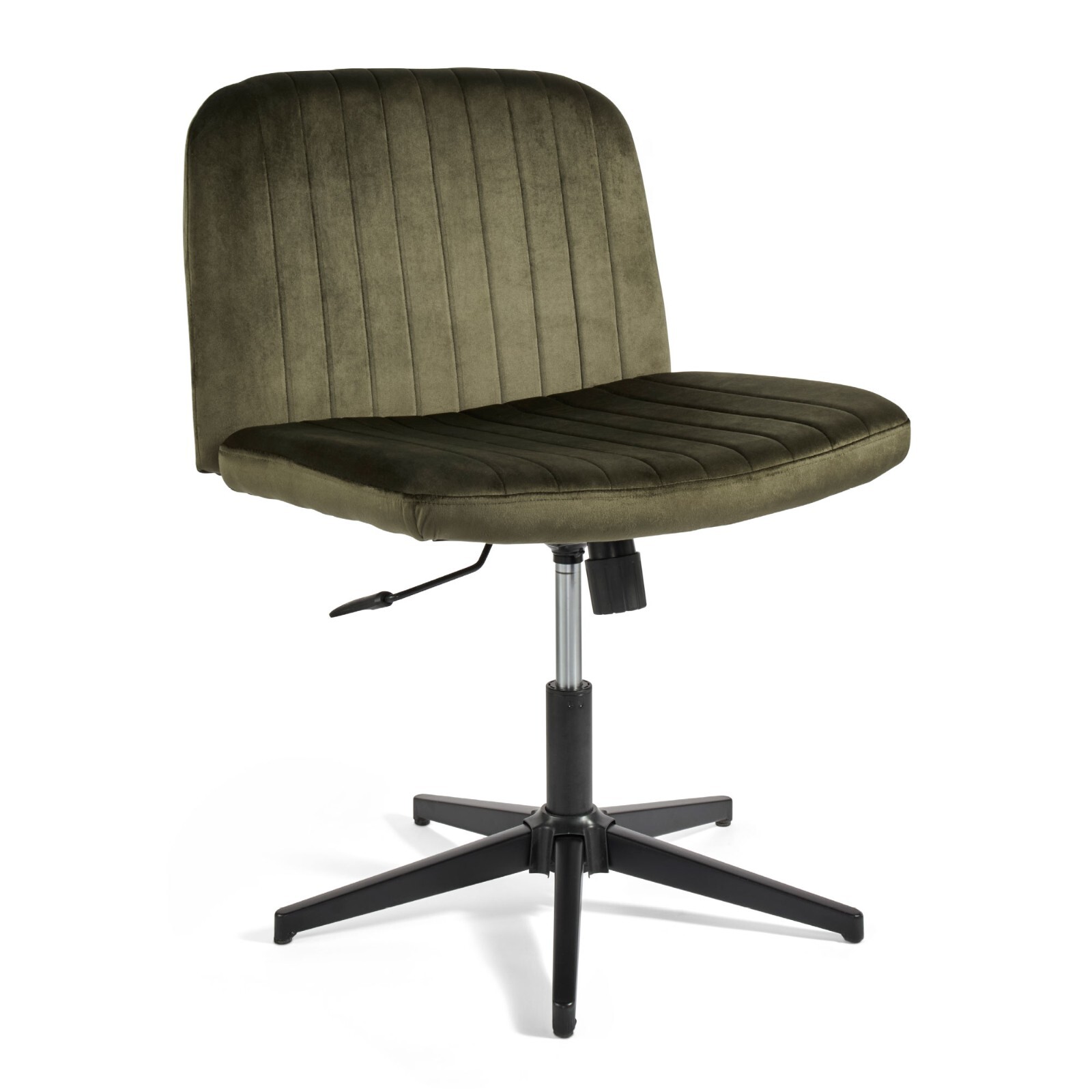 Desk Chair for Home Office, Green Velvet Office Chair for Bedroom, VonHaus