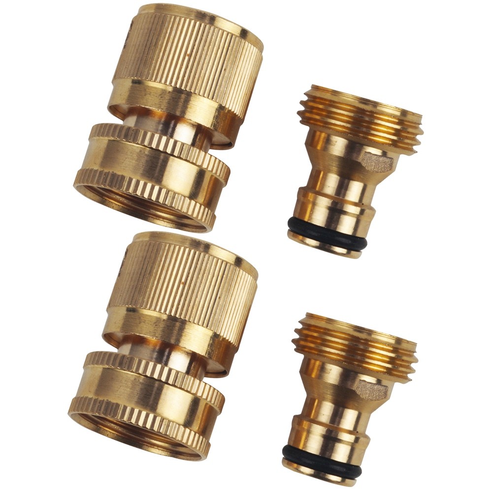 3X(Brass 3/4Inch Threaded Connector, Garden Water Connector, Car Washing1561