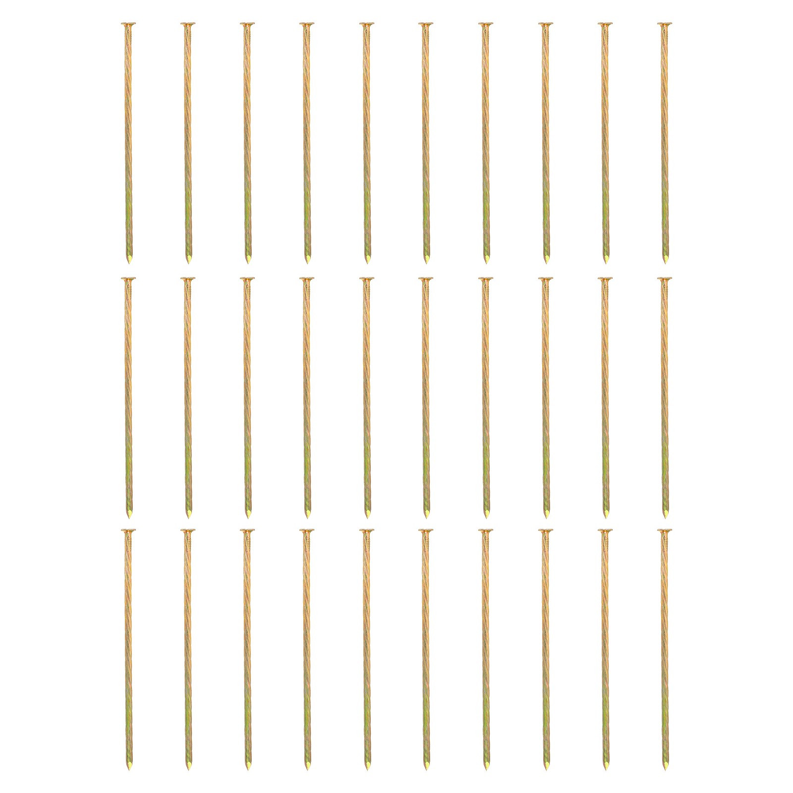 30Pcs Spiral Anchoring Stakes, 10 Inch Galvanized Artificial Turf Stakes