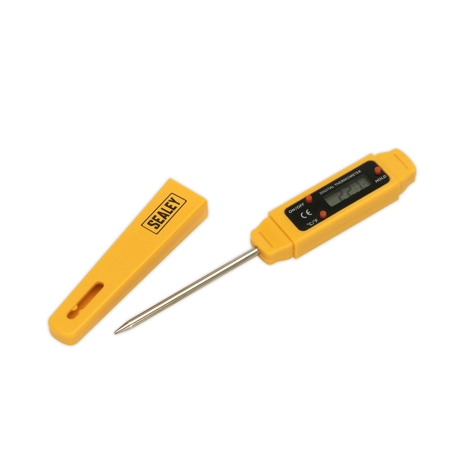 Sealey Mini Digital Thermometer Powered by 1.5V Battery (Supplied).