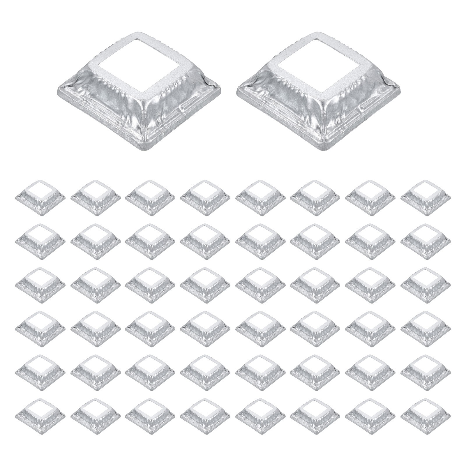 50Pcs Post Base Cover, 3x3 One-Piece Post Skirt Column Wrap(1.4x1.4)