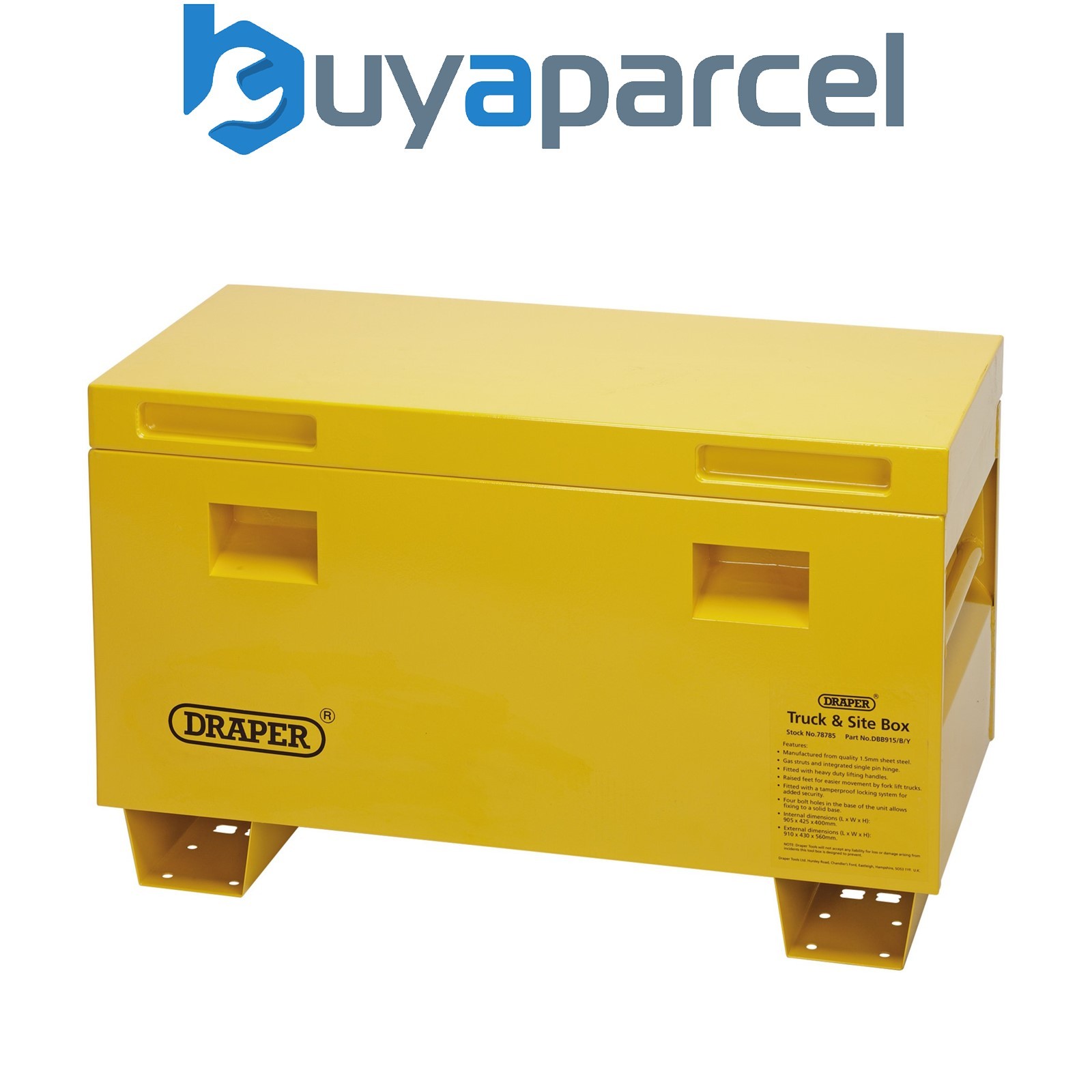 Draper 78787 Contractors Secure Storage Box , 48"/1200 x 600 x 600mm