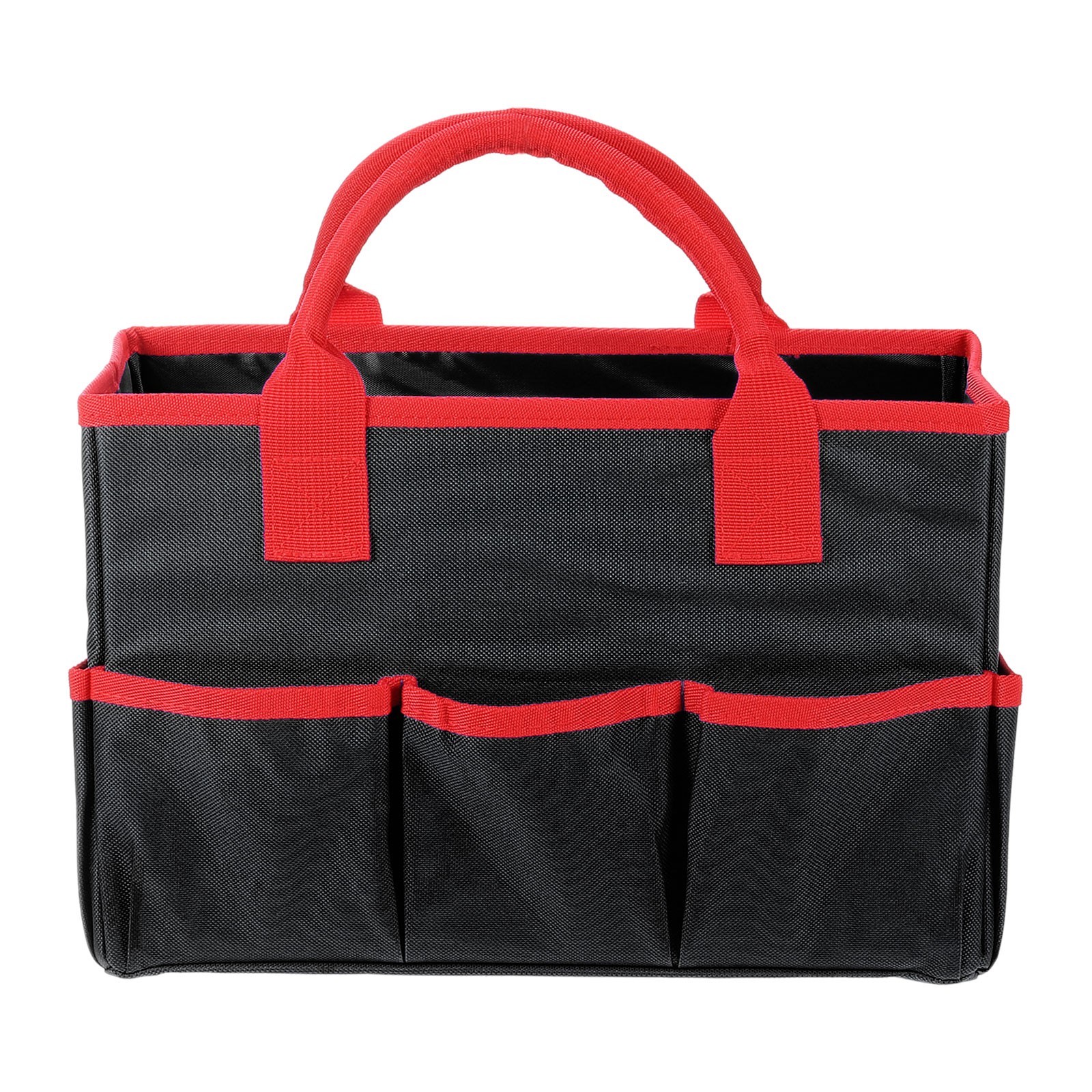 Garden Tool Bag 33cm x 15cm x 22cm Oxford with Pockets, Black
