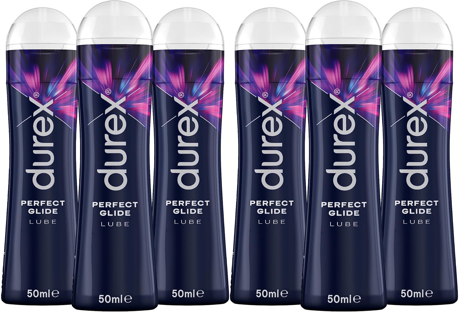 Durex 50 ml Play Perfect Glide Silicone Lubricant 6 Pack (Packaging May Vary)