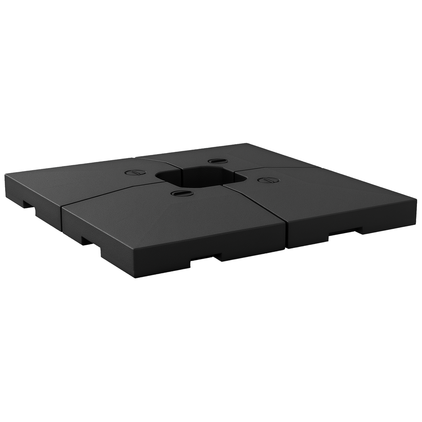 Outsunny 4pc Portable Umbrella Parasol Base Weights Water Sand Filled Holder