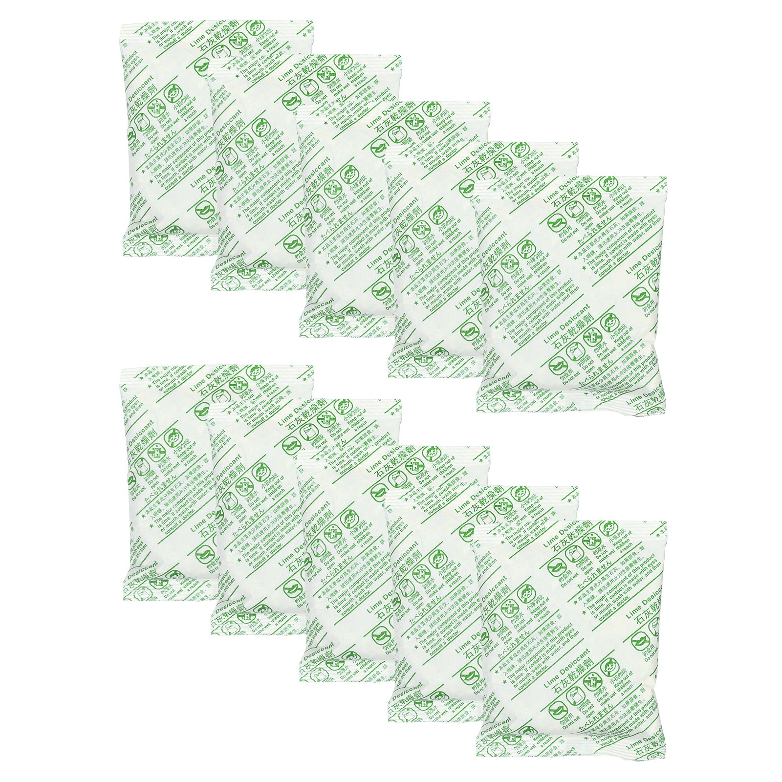 100 Gram(10Packs) Desiccant Packs Lime Packets for Food Storage Electronics