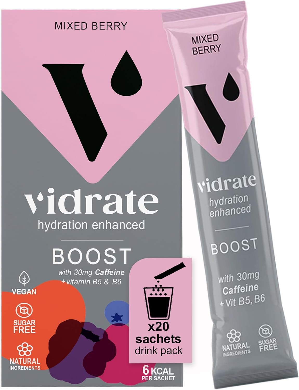 Electrolytes Powder - Hydration Sachets Packed with Vitamins - Zero Sugar Rehyd