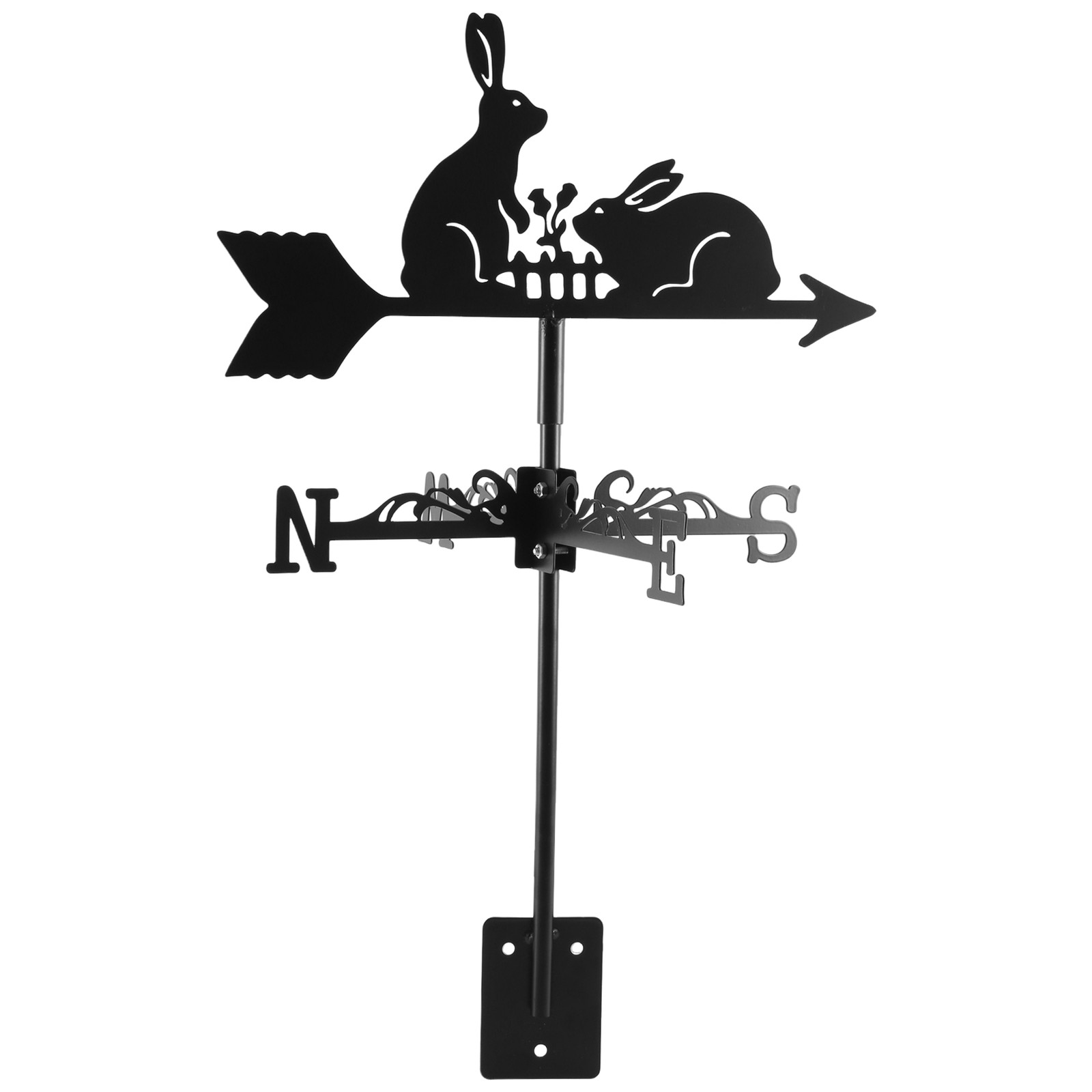 2X(Animal Iron Wind Vane, Weather Vane, Roof Weather Vane Wind Direction3199