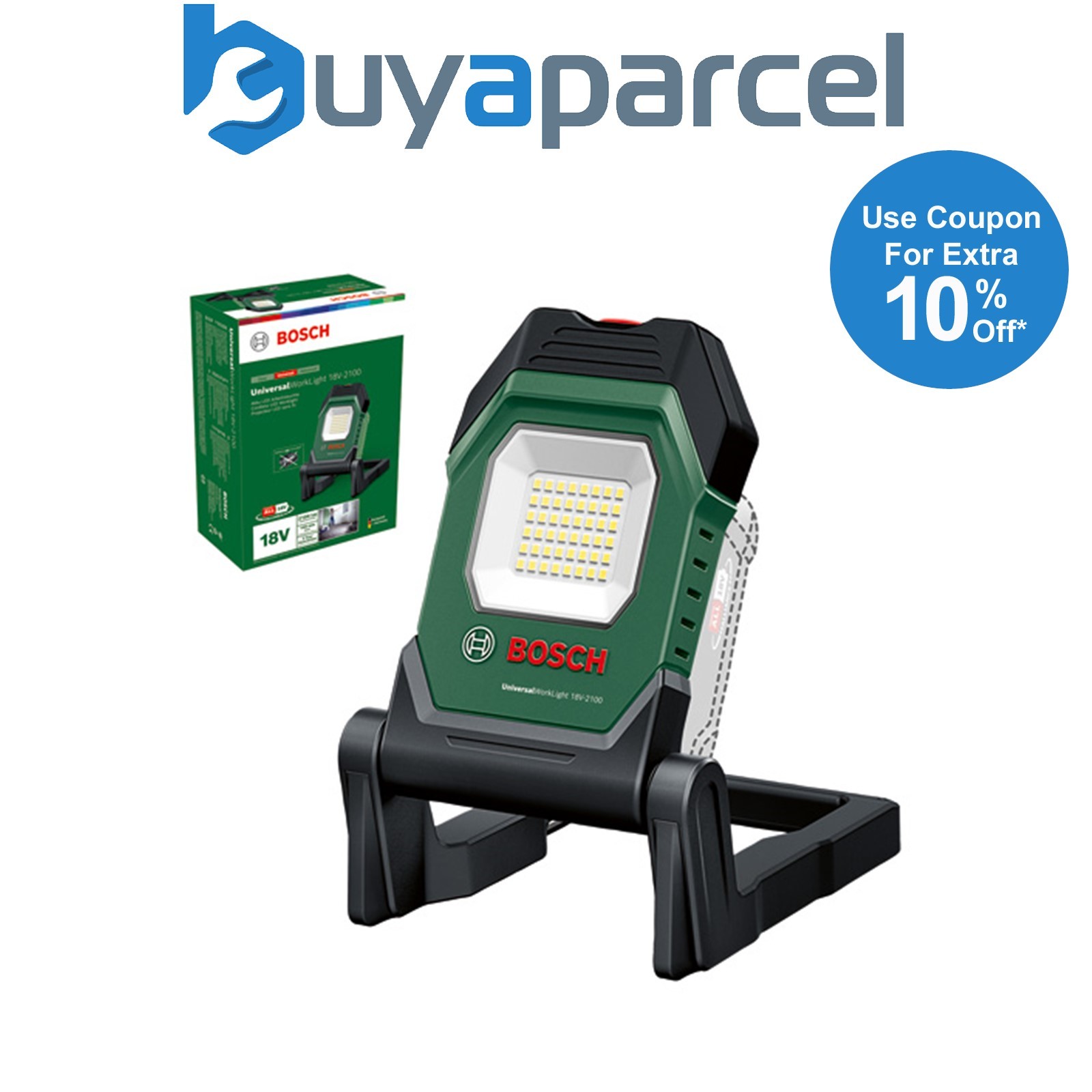 Bosch Cordless 18v LED Worklight UniversalWorkLight 18V-2100 Magnetic Bare