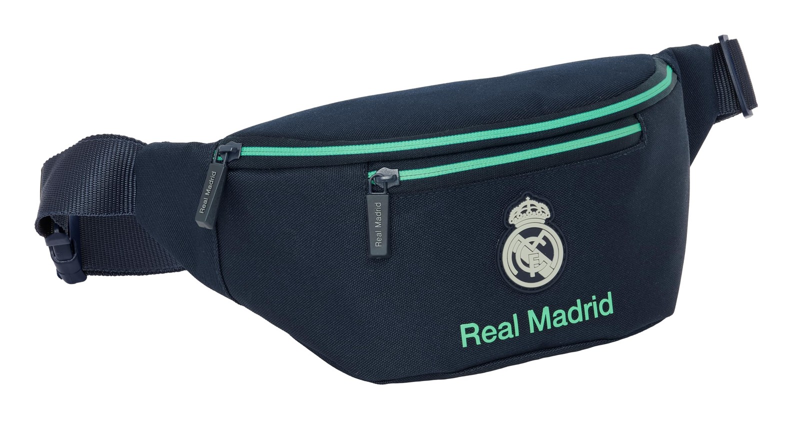 Real Madrid 2nd Equipment 25/26 – Waist Bag with External Pocket, Ideal for Yout