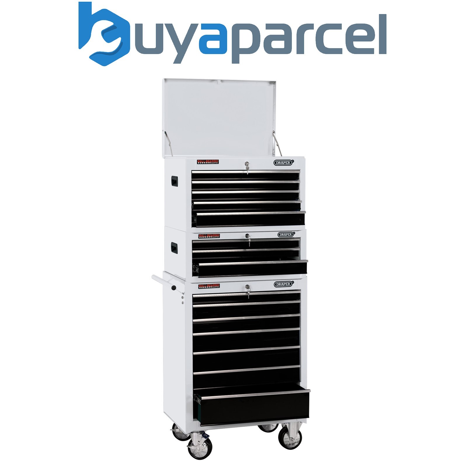 Draper 04597 Draper Expert Combined Roller Cabinet and Tool Chest, 15 Drawer, 26